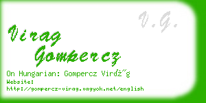 virag gompercz business card
